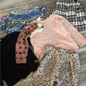 Zara Kids Sweater and Top Set - Pink, Black, Blue, Gray